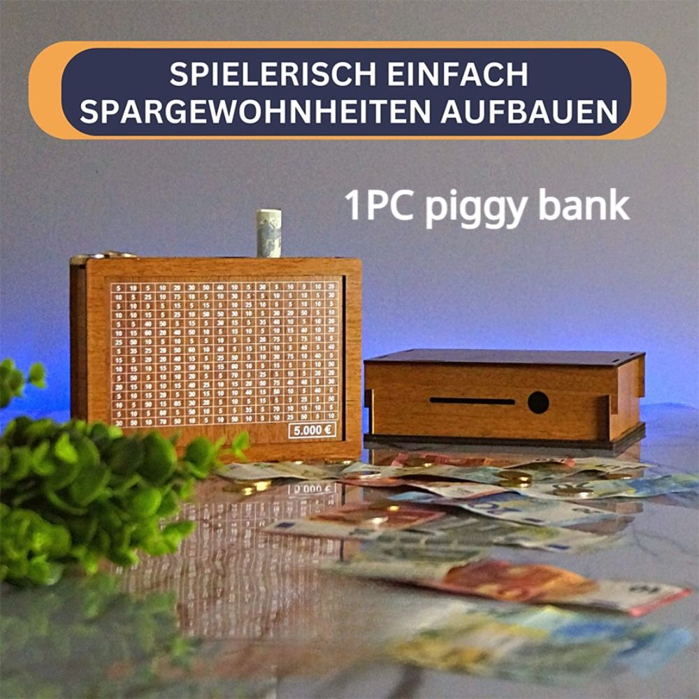 Wooden Piggy Bank 1000/3000/50 - Coin Operated Kiddie Ride recension och pris